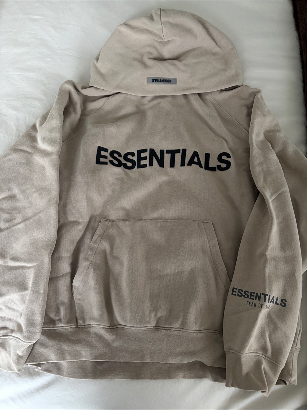 Fear of God Essentials Fear of God Pullover Hoodie Fear of God in Beige Size M